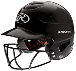 Rawlings Coolflo Baseball Batting Helmet With Facemask