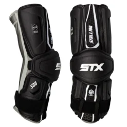 STX Stallion 500 Senior Lacrosse Arm Guards - Black