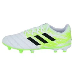 Adidas Copa 20.3 Firm Ground Adult Soccer Cleats G28553 - Cloud White / Core Black / Signal Green