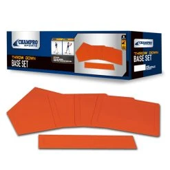 Champro Rubber Throw Down Five Piece Base Set - Orange