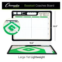 Champion XL 2-Sided Baseball Coaches Board - 16" X 12" X 1" -Ball Sports Equipment Discount Store Baseball XL 3 62969.1640617988