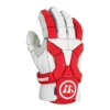 Warrior Burn BG20 Senior Lacrosse Gloves - White/Red