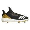 Adidas Icon 4 Men's Baseball Cleats CG5148 - Black, White, Carbon