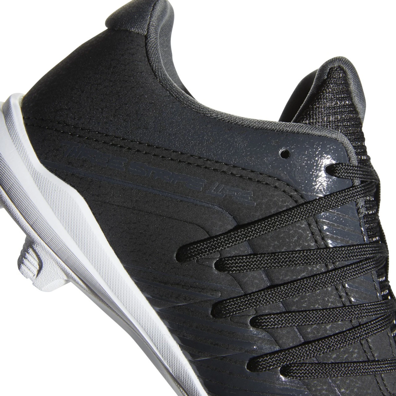 Adidas Afterburner 6 MD Youth Baseball Cleats DB3107 - Black, White, Carbon 4 Adidas Afterburner 6 MD Youth Baseball Cleats DB3107 - Black, White, Carbon - Image 4