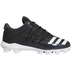 Adidas Afterburner 6 MD Youth Baseball Cleats DB3107 - Black, White, Carbon