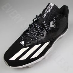 Adidas Dual Threat 2 Mens Baseball Cleats F37751 - Black, White, Silver -Ball Sports Equipment Discount Store DualThreat4 13406.1551284993