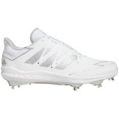 Adidas Adizero Afterburner 7 Senior Baseball Cleats FV9400 - White, Silver, White