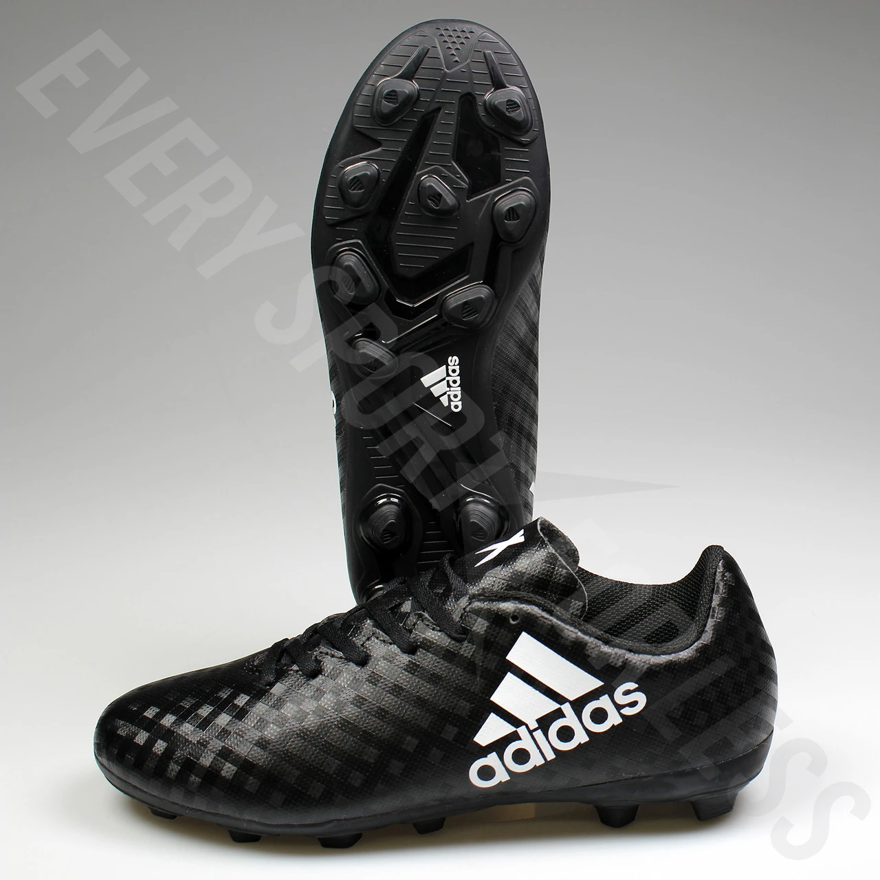 Adidas X 16.4 FxG Junior Soccer Cleats BB1045 - Black, White 2 Adidas X 16.4 FxG Junior Soccer Cleats BB1045 - Black, White - Image 2