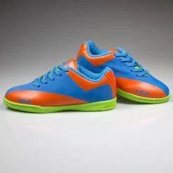 Vizari Vigo Youth Indoor Soccer Cleats - Blue, Orange, Green -Ball Sports Equipment Discount Store IMG 6729 87332.1518211479