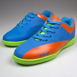 Vizari Vigo Youth Indoor Soccer Cleats - Blue, Orange, Green -Ball Sports Equipment Discount Store IMG 6730 13250.1518211476