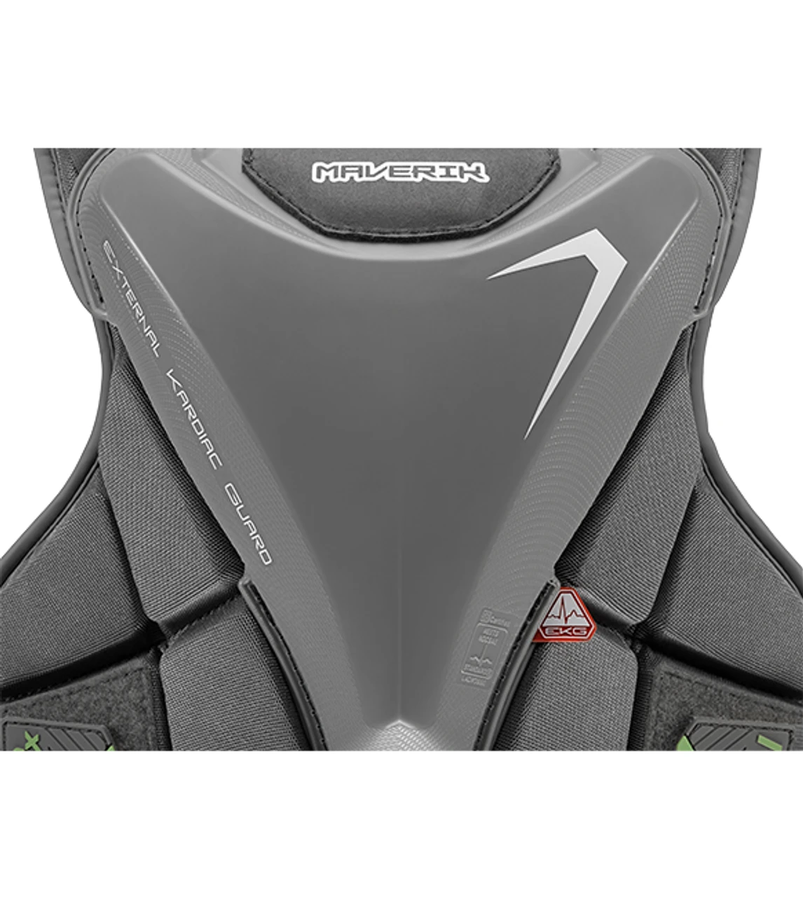 Maverik MX EKG 2023 Lacrosse Goalie Chest Pads - Grey 3 Maverik MX EKG 2023 Lacrosse Goalie Chest Pads - Grey - Image 3