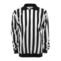 CCM PRO 150 Senior Hockey Referee Shirt - Black, White