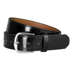 Champro Patent Leather Baseball / Softball Belt - Black