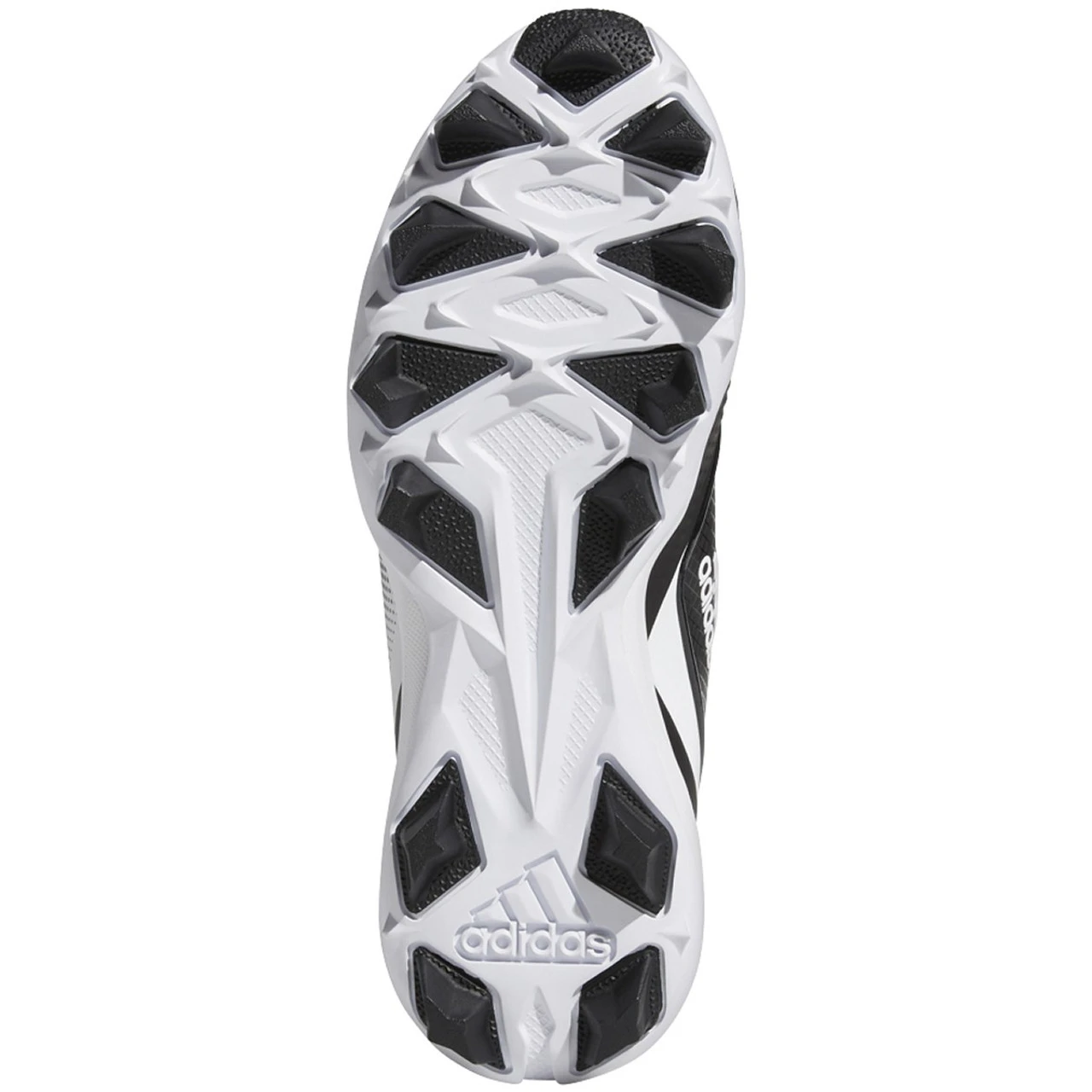 Adidas Icon 7 Mid Youth Baseball Cleats S23919 - Black, White 4 Adidas Icon 7 Mid Youth Baseball Cleats S23919 - Black, White - Image 4