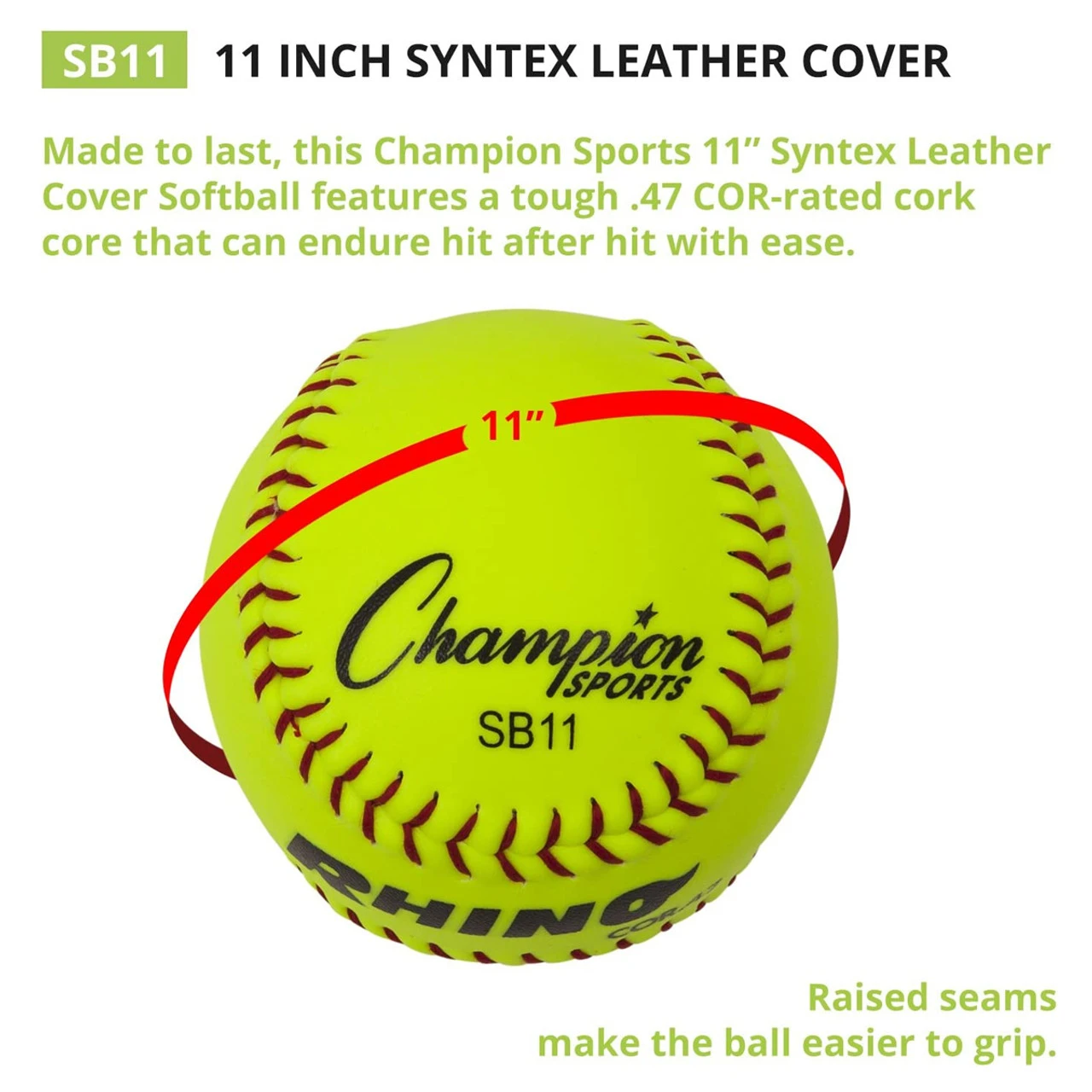 Champion Rhino SB11 11" Softball 3 Champion Rhino SB11 11" Softball - Image 3
