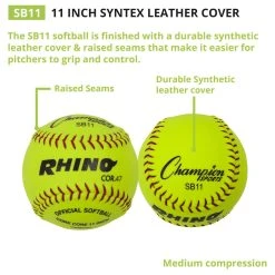 Champion Rhino SB11 11" Softball 10 Champion Rhino SB11 11" Softball -Ball Sports Equipment Discount Store SB11 4 59236.1672155858