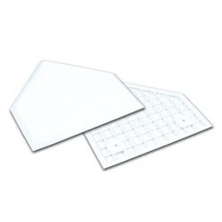 Champro Molded Rubber 1/2" Waffle Bottom Home Plate - White