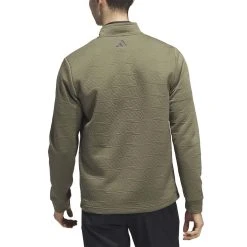 Adidas DWR 1/4 Zip Pullover -Ball Sports Equipment Discount Store adidas 2023 dwr quarter zip pullover olive strata back itempicture