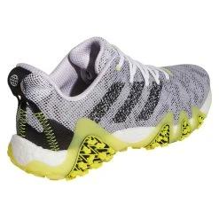 Adidas Codechaos 22 Golf Shoes White/Black/Beam Yellow -Ball Sports Equipment Discount Store adidas codechaos 22 golf shoes white black beam yellow back itempicture