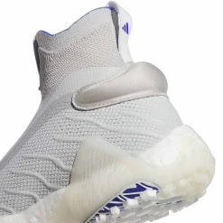 Adidas Codechaos Laceless Golf Shoes Grey Two/White/Lucid Blue -Ball Sports Equipment Discount Store adidas codechaos laceless golf shoes grey two cloud white lucid blue heel detail itempicture