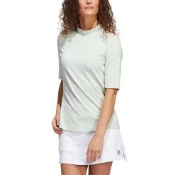 Adidas Women's Essentials Mock Polo -Ball Sports Equipment Discount Store adidas fw22 womens essentials mock polo linen green itempicture
