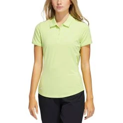 Adidas 2021 Women's Ultimate365 Solid Polo -Ball Sports Equipment Discount Store adidas s21 womens ultimate365 solid short sleeve polo pulse lime itempicture