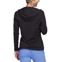 Adidas Women's Performance Hoodie -Ball Sports Equipment Discount Store adidas ss23 womens performance hoodie black back itempicture