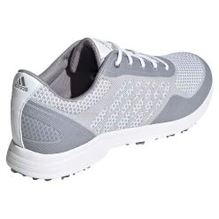 Adidas Women's AlphaFlex Sport Golf Shoes White/Glory Grey -Ball Sports Equipment Discount Store adidas womens alphaflex sport golf shoes white glory grey heel itempicture
