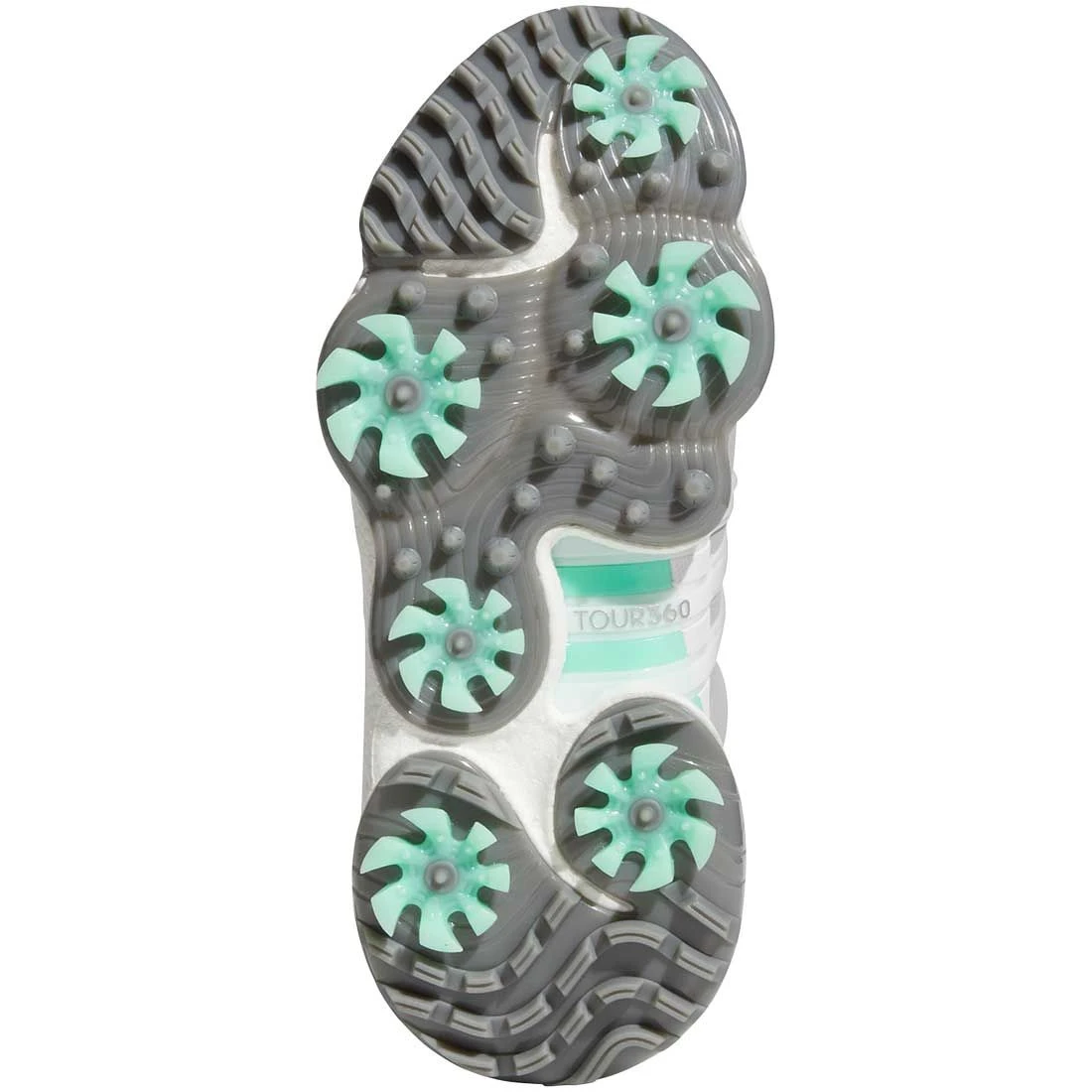Adidas Women's Tour360 Infinity Golf Shoes Grey Two/White/Pulse Mint 2 Adidas Women's Tour360 Infinity Golf Shoes Grey Two/White/Pulse Mint - Image 2