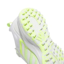 Adidas Women's Zoysia Golf Shoes White/Lucid Lemon -Ball Sports Equipment Discount Store adidas womens zoysia golf shoes white lucid lemon detail sole itempicture