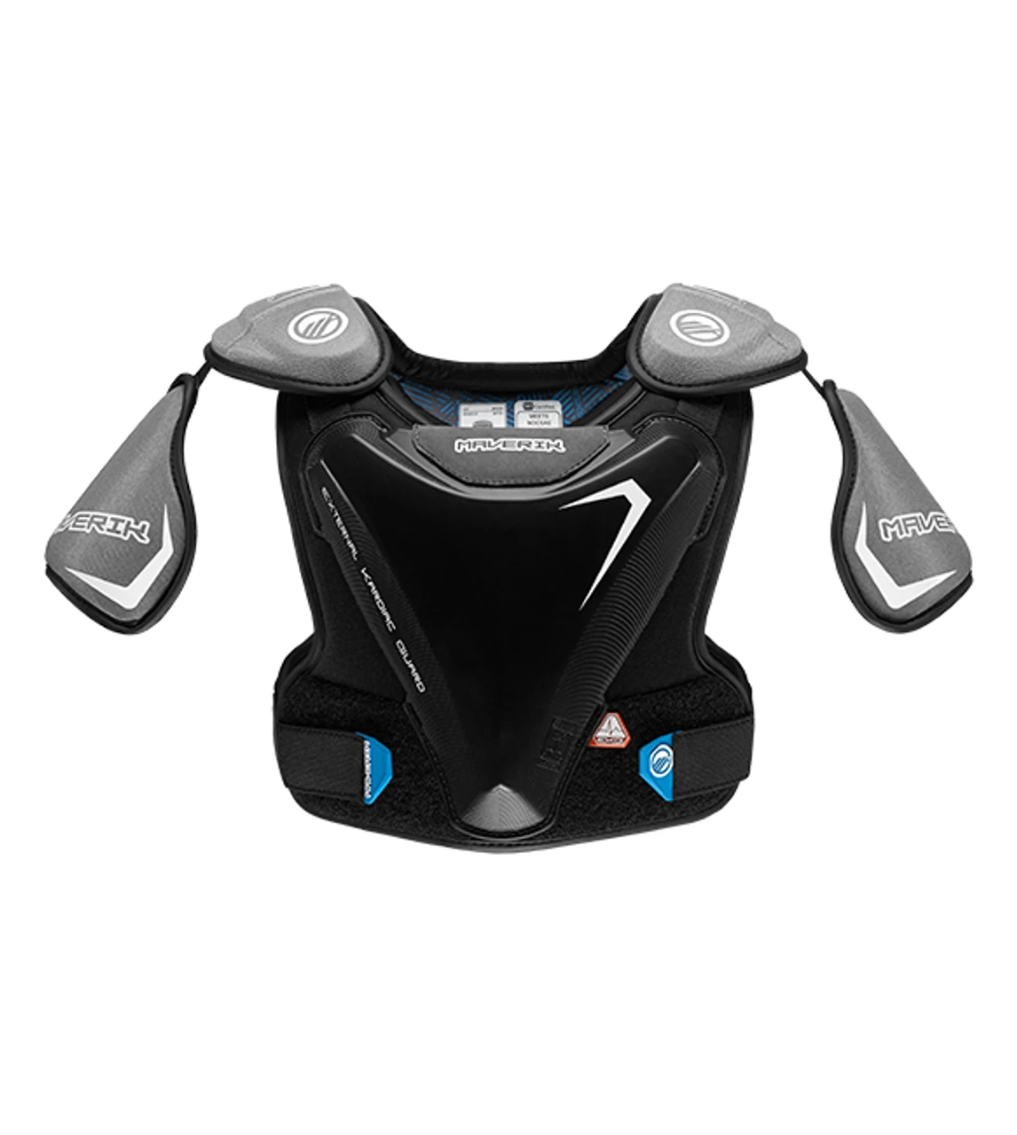 Maverik Charger EKG 2022 Youth Lacrosse Shoulder Pads - Black 1 Maverik Charger EKG 2022 Youth Lacrosse Shoulder Pads - Black