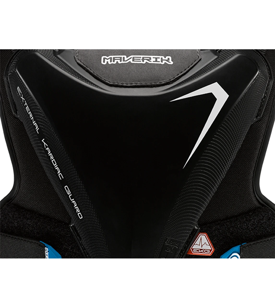 Maverik Charger EKG 2022 Youth Lacrosse Shoulder Pads - Black 3 Maverik Charger EKG 2022 Youth Lacrosse Shoulder Pads - Black - Image 3