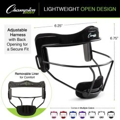 Champion Sports Adult Softball Fielder's Face Mask - Various Colors -Ball Sports Equipment Discount Store fmy series enhanced1 l 20674.1677869854