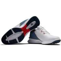 FootJoy FJ Fuel Golf Shoes White/Blue Fog/Red -Ball Sports Equipment Discount Store footjoy fj fuel golf shoes white blue fog red 55441 beauty itempicture