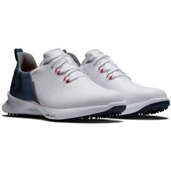 FootJoy FJ Fuel Golf Shoes White/Blue Fog/Red -Ball Sports Equipment Discount Store footjoy fj fuel golf shoes white blue fog red 55441 pair itempicture