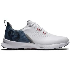 FootJoy FJ Fuel Golf Shoes White/Blue Fog/Red