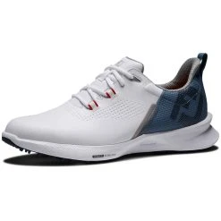FootJoy FJ Fuel Golf Shoes White/Blue Fog/Red -Ball Sports Equipment Discount Store footjoy fj fuel golf shoes white blue fog red 55441 toe itempicture