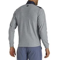 FootJoy Full Zip Hybrid Jacket -Ball Sports Equipment Discount Store footjoy full zip hybrid jacket navy heather grey back itempicture
