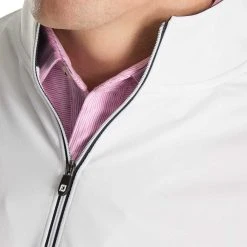 FootJoy Half Zip Pullover -Ball Sports Equipment Discount Store footjoy half zip pullvoer white detail itempicture