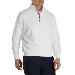 FootJoy Half Zip Pullover -Ball Sports Equipment Discount Store footjoy half zip pullvoer white front 2 itempicture