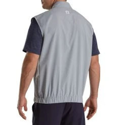 FootJoy Half Zip Windshirt Vest 9 FootJoy Half Zip Windshirt Vest -Ball Sports Equipment Discount Store footjoy half zip windshirt vest grey back itempicture