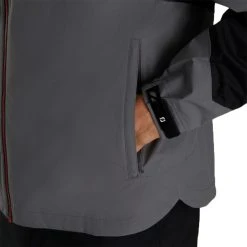 FootJoy HydroLite X Rain Jacket -Ball Sports Equipment Discount Store footjoy hydrolite x rain jacket charcoal black detail itempicture