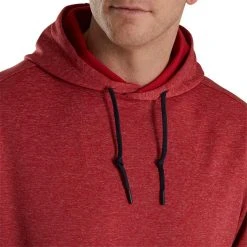 FootJoy Lightweight Hoodie 11 FootJoy Lightweight Hoodie -Ball Sports Equipment Discount Store footjoy lightweight hoodie heather crimson detail itempicture
