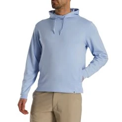 FootJoy Lightweight Hoodie 9 FootJoy Lightweight Hoodie -Ball Sports Equipment Discount Store footjoy lightweight hoodie heather sky front itempicture