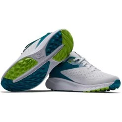 FootJoy Women's Flex XP Golf Shoes White/Teal -Ball Sports Equipment Discount Store footjoy women s flex xp golf shoes white teal 95423 beauty itempicture