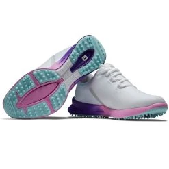 FootJoy Women's Fuel Sport Golf Shoes White/Purple -Ball Sports Equipment Discount Store footjoy womens fuel sport golf shoes white purple 90547 combo itempicture