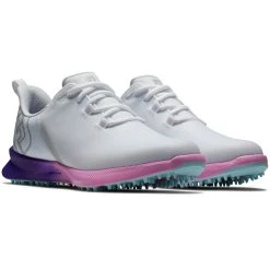 FootJoy Women's Fuel Sport Golf Shoes White/Purple -Ball Sports Equipment Discount Store footjoy womens fuel sport golf shoes white purple 90547 pair itempicture