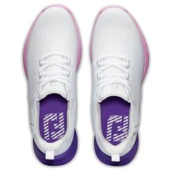 FootJoy Women's Fuel Sport Golf Shoes White/Purple -Ball Sports Equipment Discount Store footjoy womens fuel sport golf shoes white purple 90547 top itempicture
