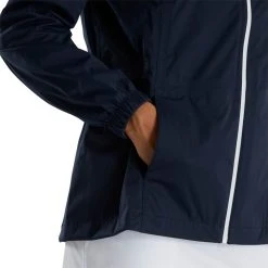 FootJoy Women's HydroKnit Rain Jacket -Ball Sports Equipment Discount Store footjoy womens hydroknit rain jacket navy detail itempicture