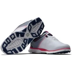 FootJoy Women's Pro SL Sport Golf Shoes White/Navy/Pink -Ball Sports Equipment Discount Store footjoy womens pro sl sport golf shoes white navy pink 98147 beauty itempicture